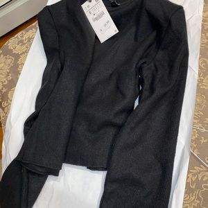 Zara sweatshirt with shoulder pads